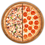 ½ Pizza (2 Toppings)  Regular 