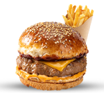 ½ Lb Cheeseburger With Chips 